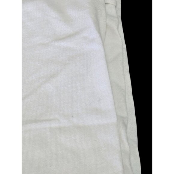 White Knit T-Shirt Fabric Material 41" W x 52" L - Picture 3 of 5